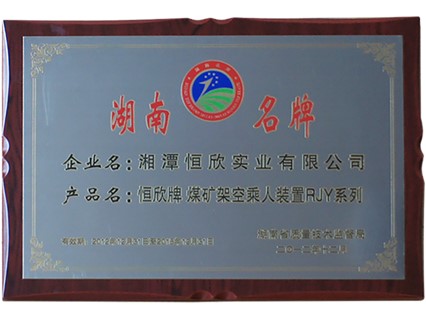 熱烈慶祝公司順利通過湖南名牌復(fù)審，現(xiàn)已授牌